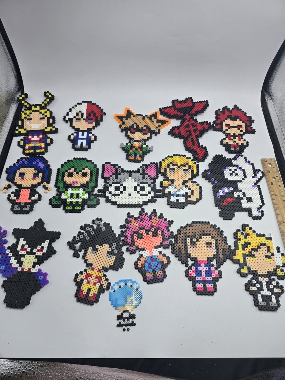 Rainbow Anime Handmade Perler Beads Lot